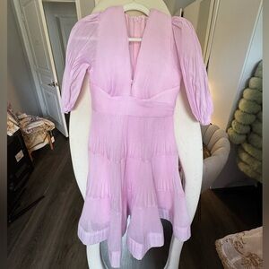 Pink Zimermann Pleated Dress size 0 small